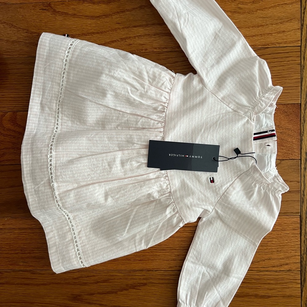 Tommy Hilfiger Kids Formal Dress - pink and white striped